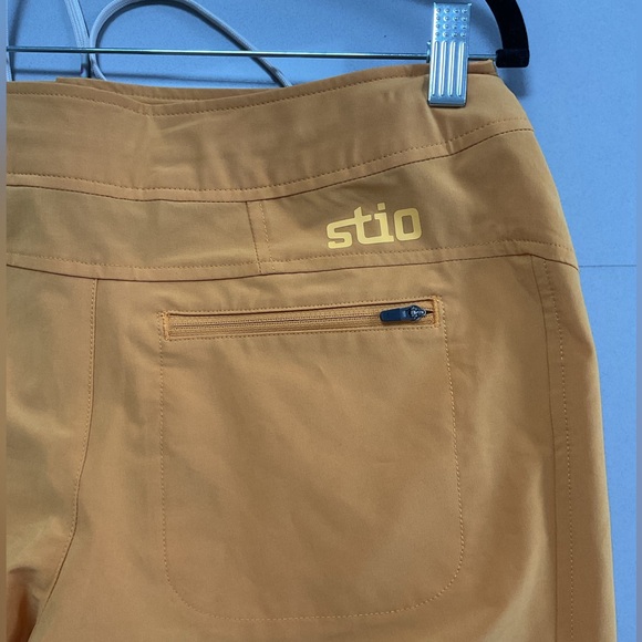 Stio Yellow Track Pants with Elastic Waistband and Tapered Legs - Picture 5 of 6